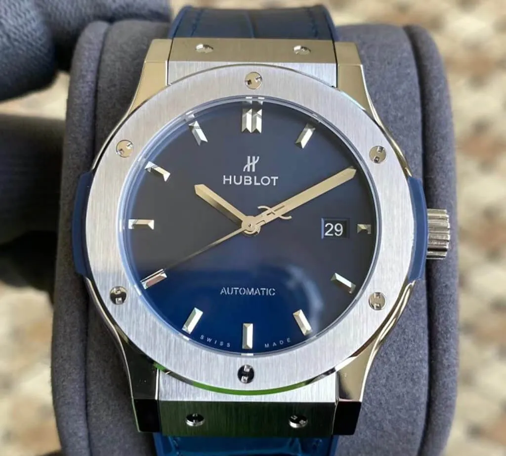 Hublot Classic Fusion 542.NX.7170.LR 42MM APS Factory 1:1 Best Edition Replica Watch Blue Strap